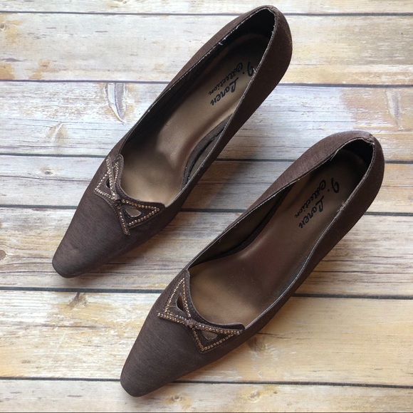 J Loren Brown Betsy Heels Size 9 - Picture 1 of 4